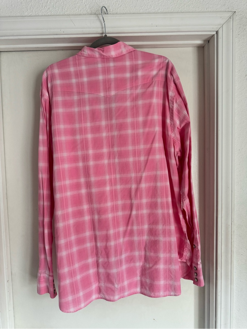 Polo by Ralph Lauren Pink Plaid Western Snap Shirt - Picture 8 of 13